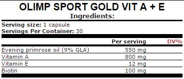 Gold Vit A+E - 30 Kapseln