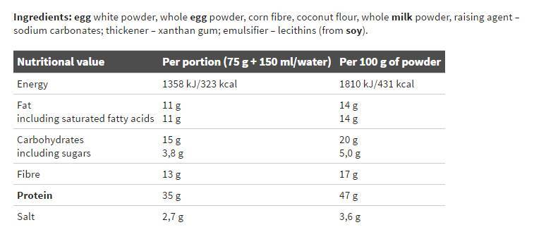 Hallo Pro -Omelette Gold 825 Gramm