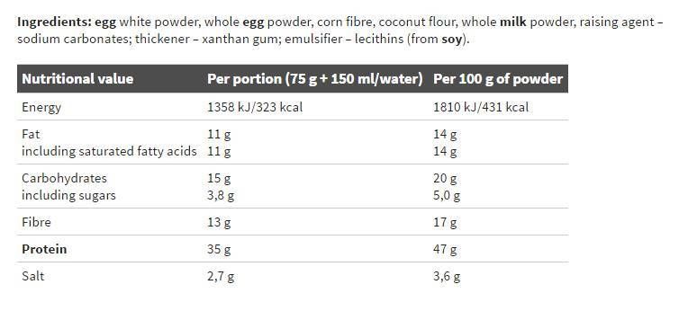 Hallo Pro -Omelette Gold - 825 Gramm