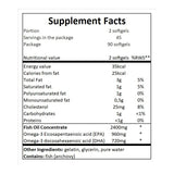 Omega 3 / hohe Festigkeit 70% Fischöl - 90 Gelkapseln