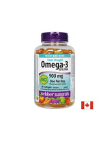 Omega-3 Dreifach Stärke / Omega-3 900 mg x 80 Weichkapseln <tc>Webber Naturals</tc>