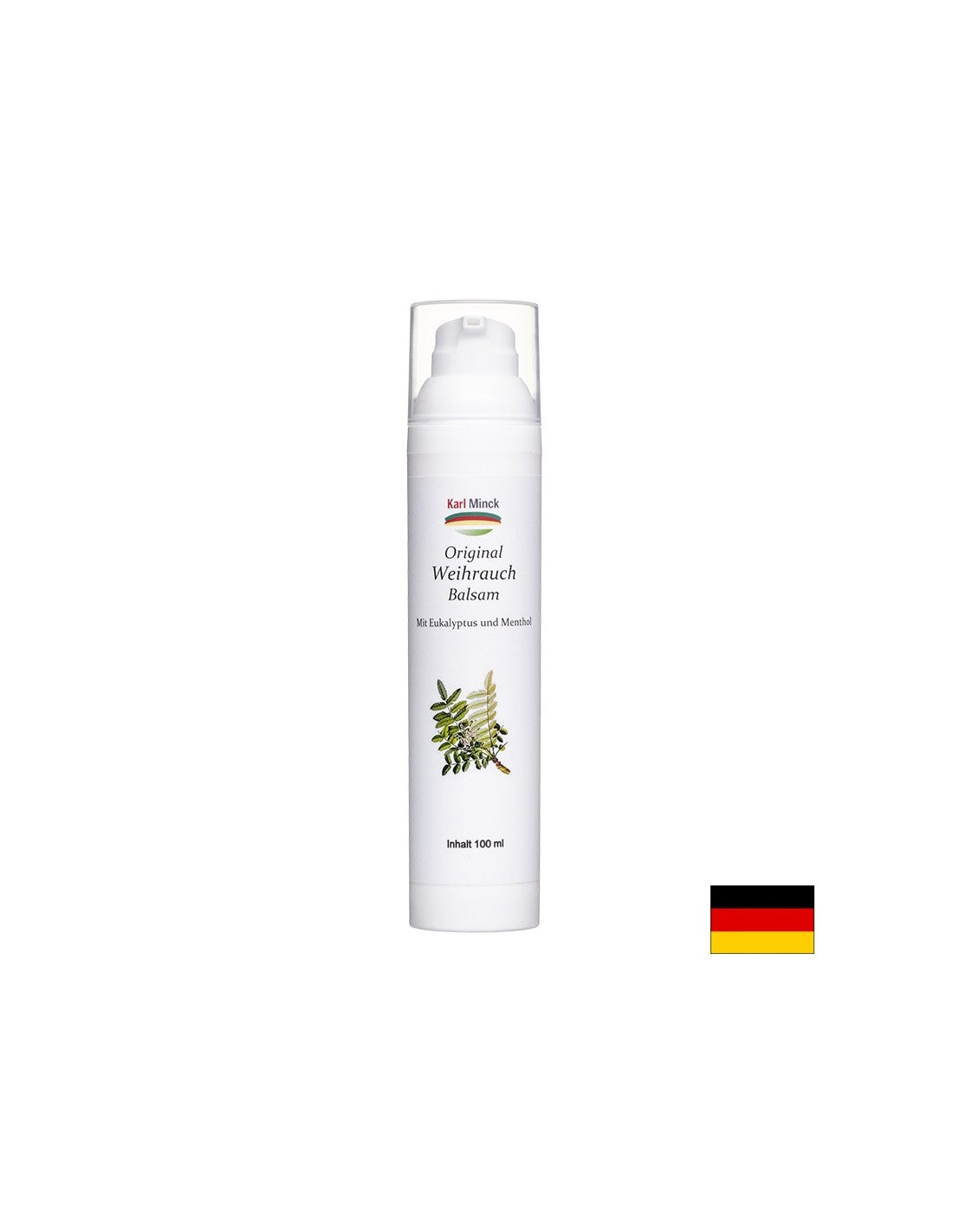Original Weihrauch Balsam mit Eukalyptus und Menthol – Balsam mit Weihrauch, Menthol und Eukalyptus, 100 ml <tc>Karl Minck</tc>