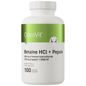 Betaine HCl + Pepsin 100 capsules - Nutra Best Europe