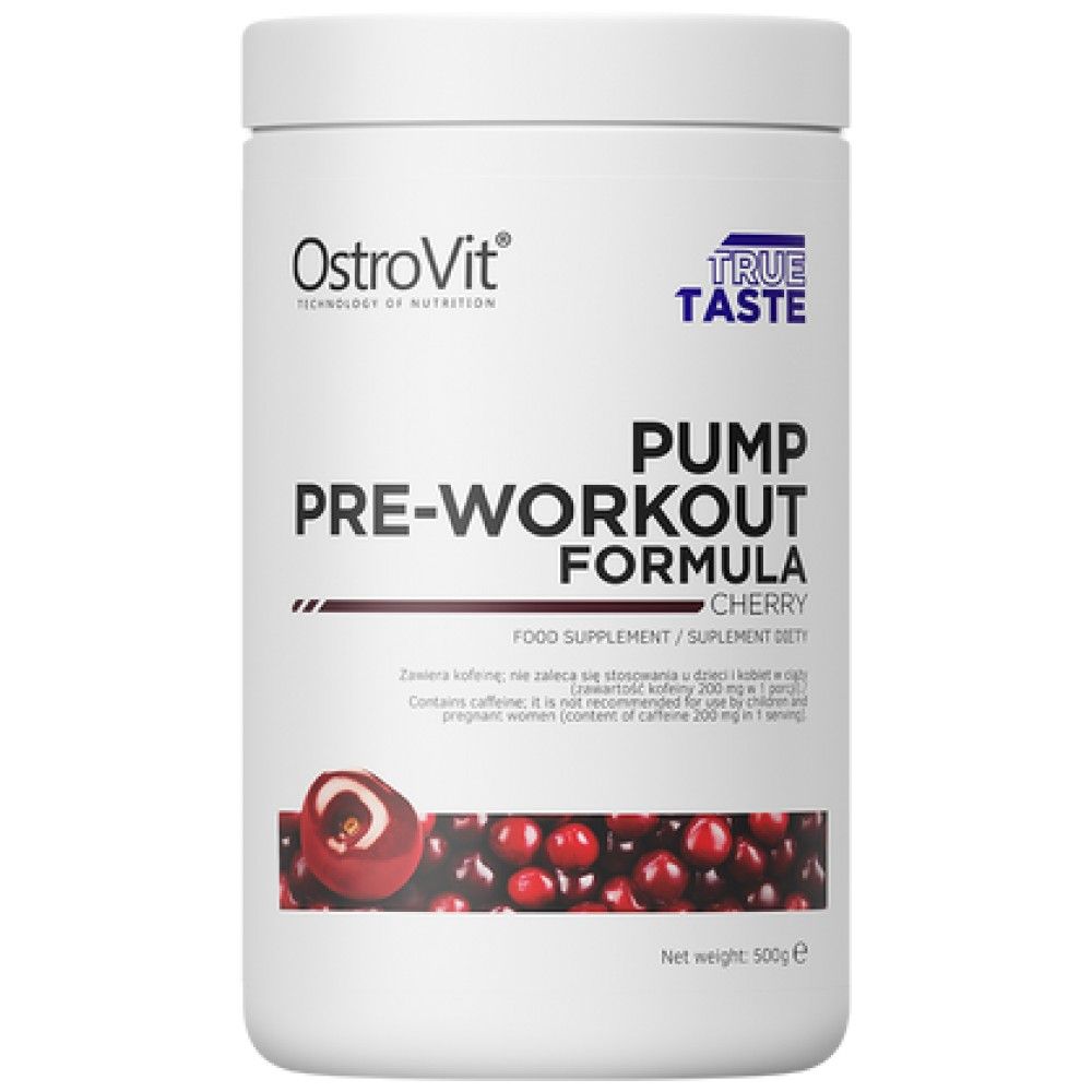 Pumpe Pre -Workout -Formel - 500 Gramm