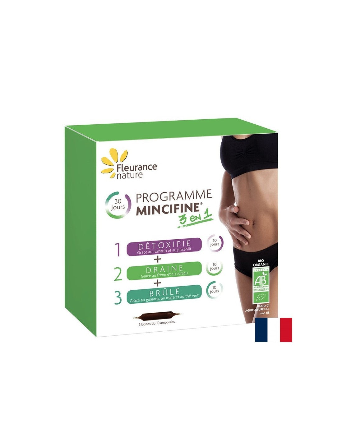Mincifin 3 in 1 Gewichtsverlustprogramm, Bio, 30 Trinkampullen
