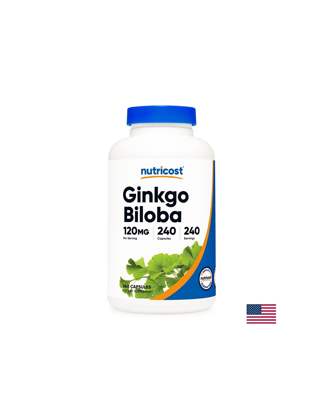 Gedächtnis - Ginkgo Biloba, 120 mg/ 240 Kapseln <tc>Nutricost</tc>