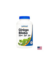 Gedächtnis - Ginkgo Biloba, 120 mg/ 240 Kapseln <tc>Nutricost</tc>
