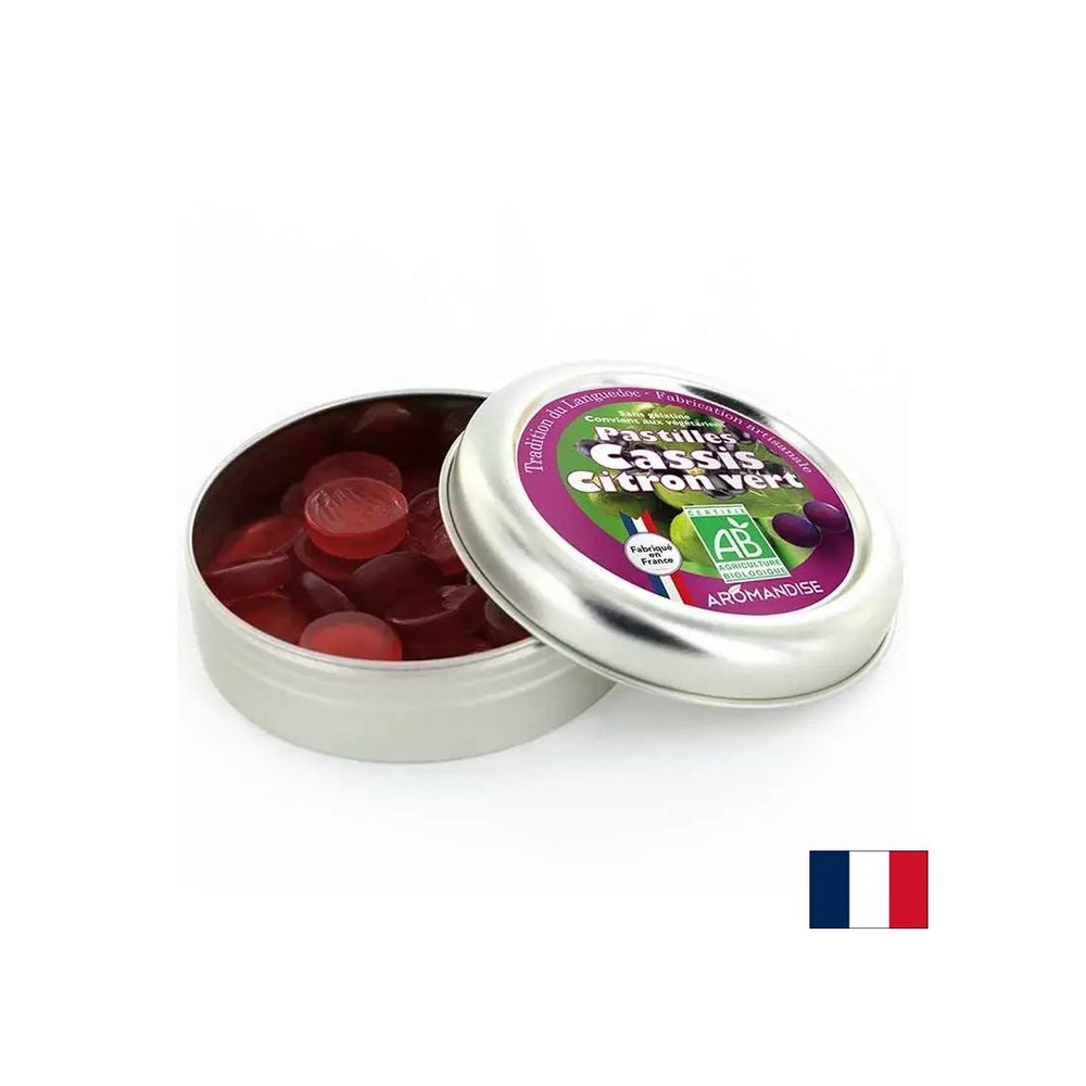 Lutschen mit schwarzer Johannisbeeren und Kalk 45 g