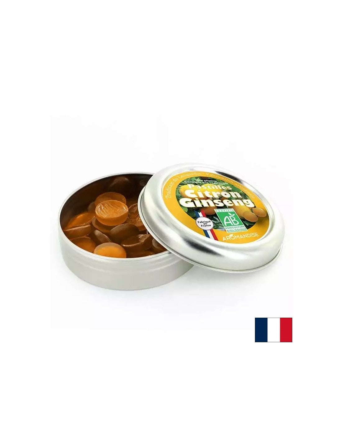 Lutschen mit Zitrone und Ginseng, 45 g