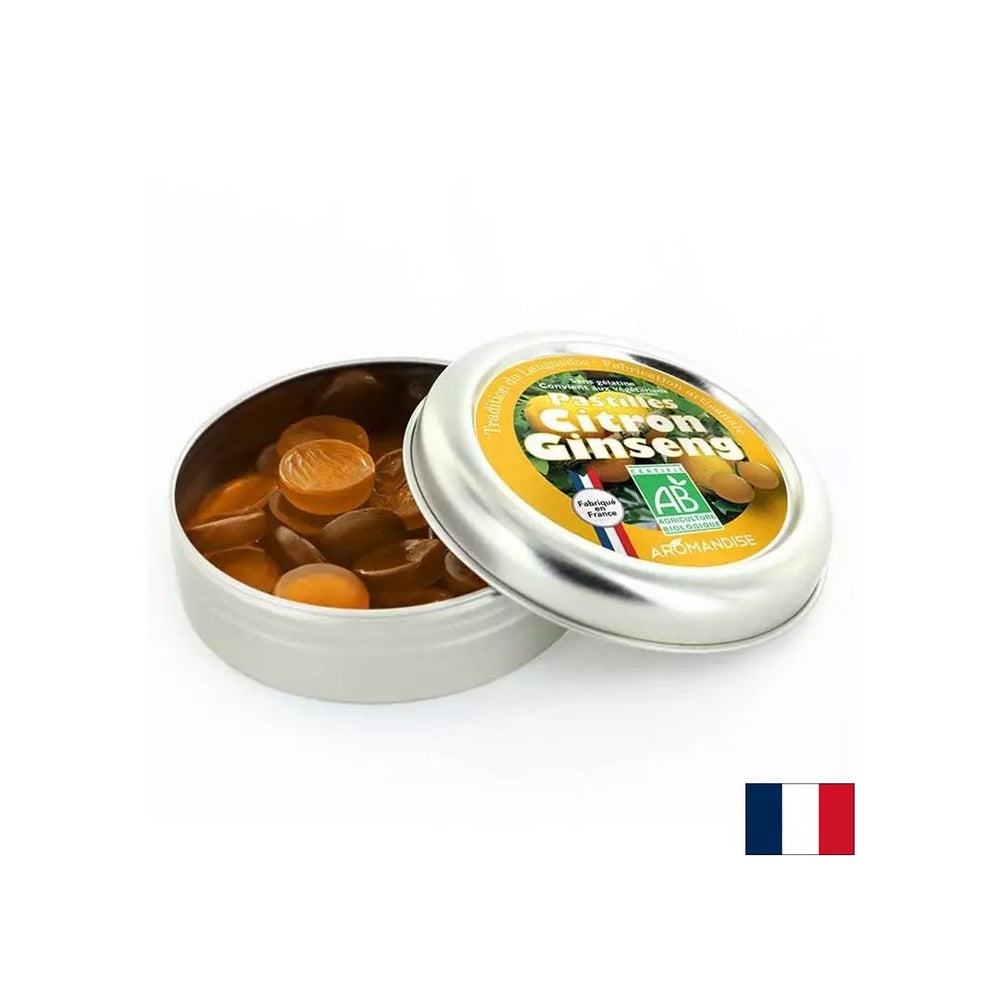 Lutschen mit Zitrone und Ginseng, 45 g