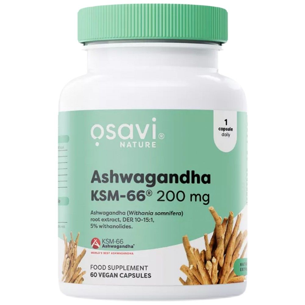 Ashwagandha KSM -66® 200 mg - 60 Kapseln
