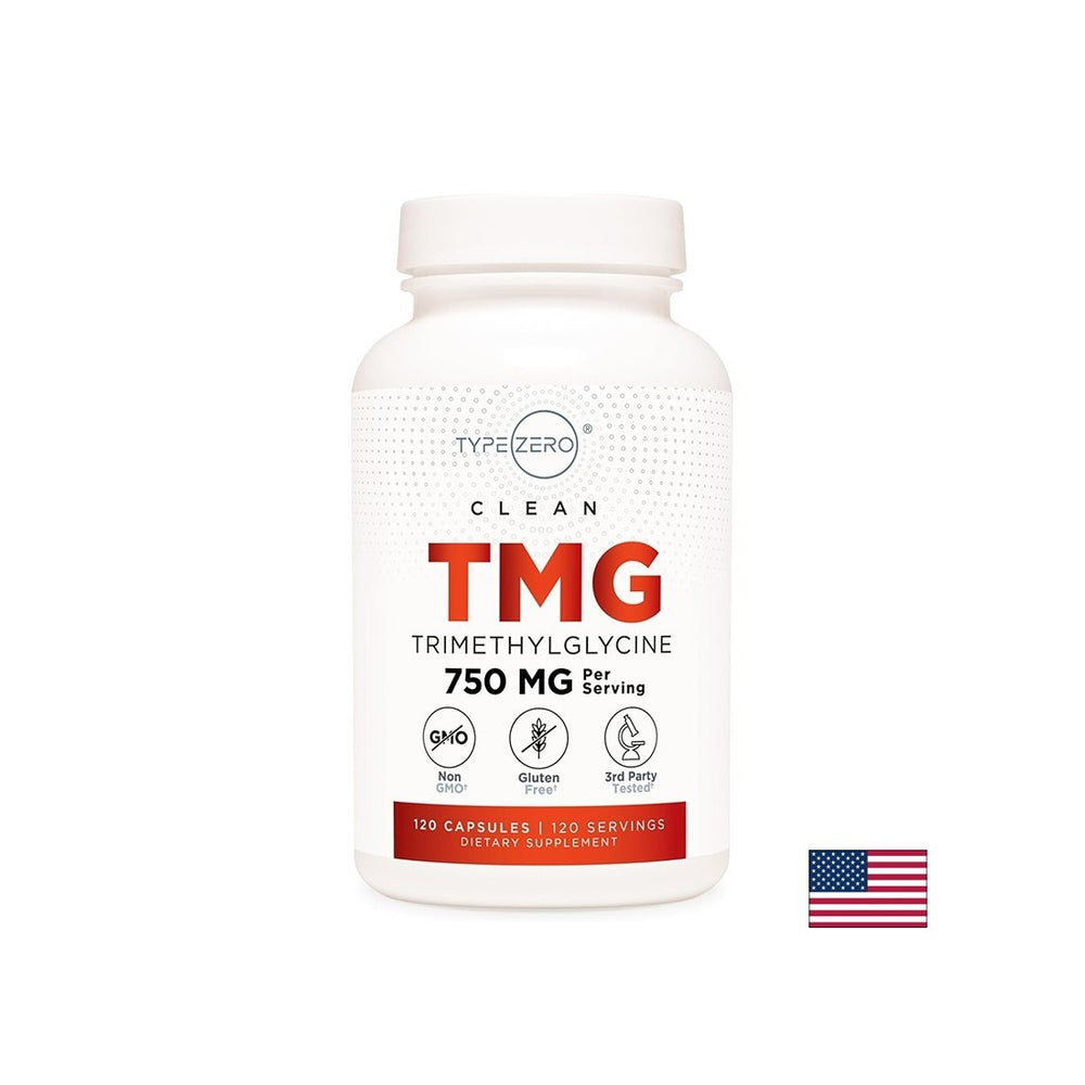 Supports normal homocysteine levels - TMG (trimethyl glycine) TypeZero™, 750 mg x 120 capsules - Nutra Best Europe