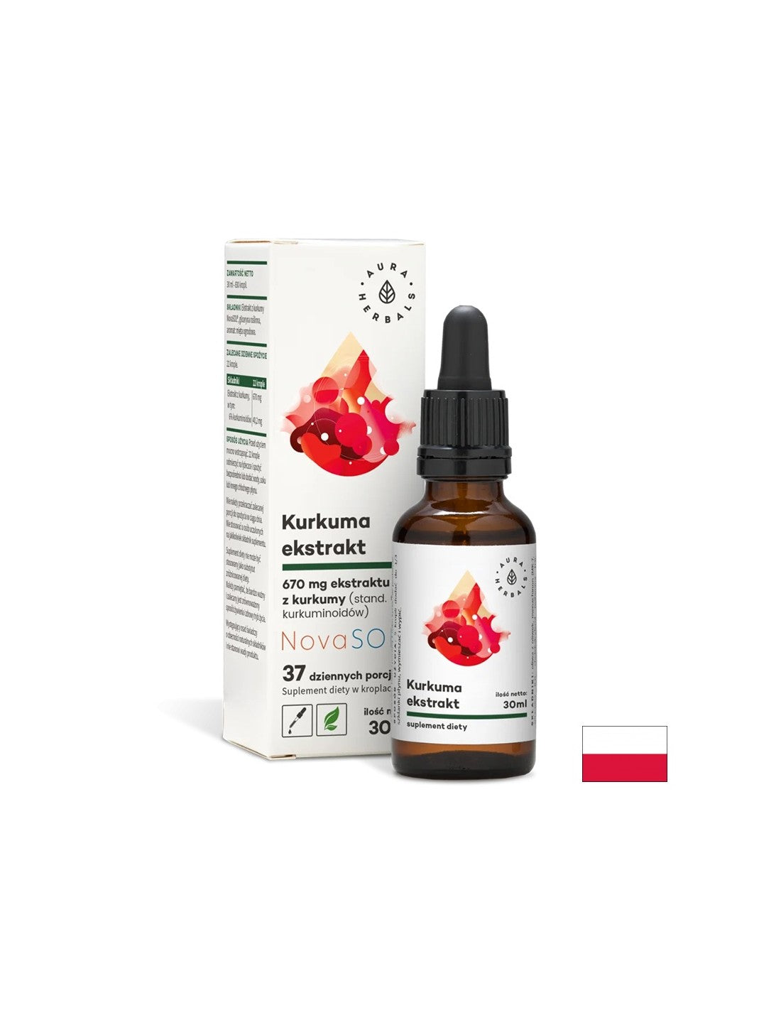 Unterstützt den normalen Zustand der Gelenke - Kurkuma, 30 ml Tropfen <tc>Aura Herbals</tc>