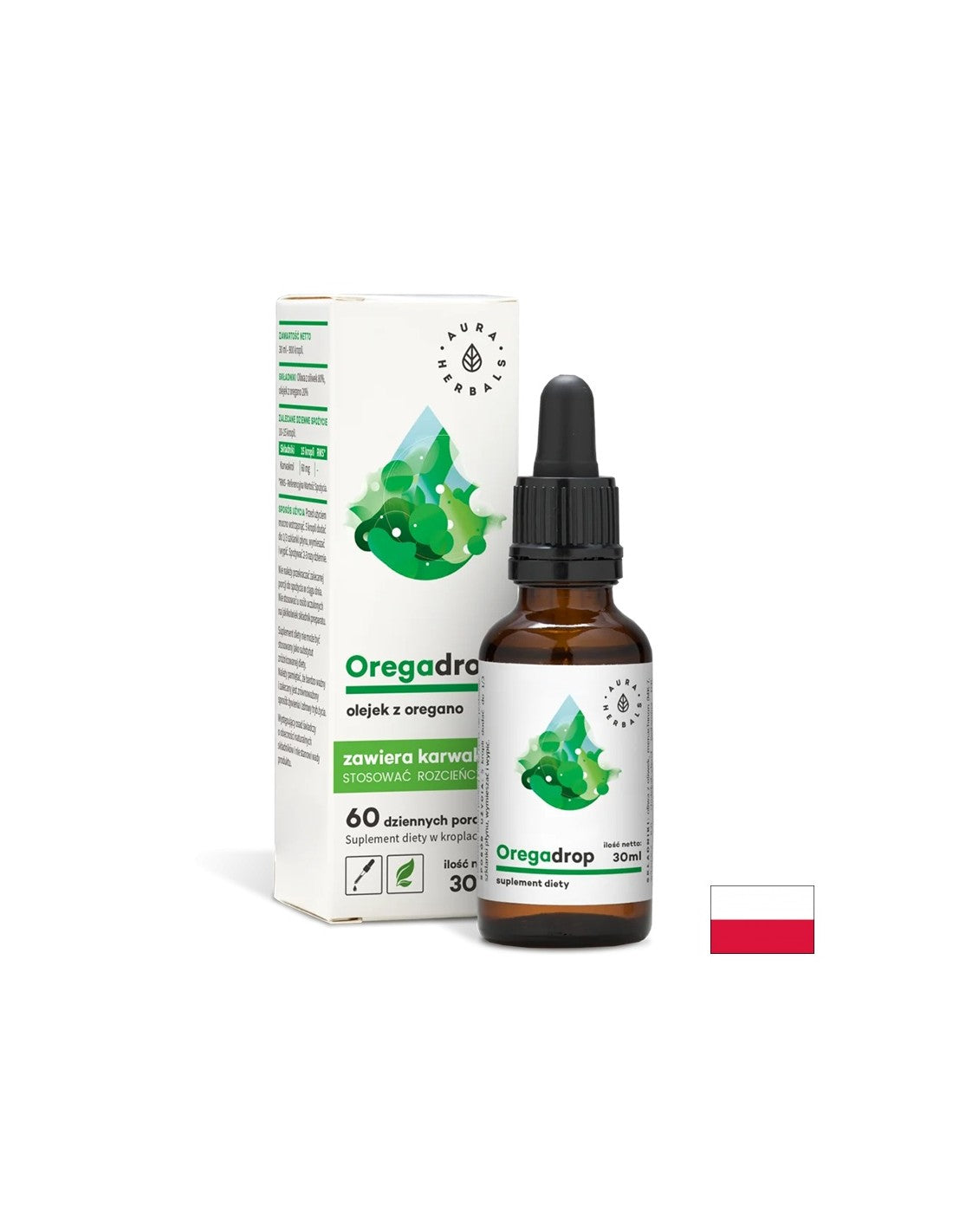 Unterstützt den Magen-Darm-Trakt und die Atemwege - Oregano (Öl), 30 ml Tropfen <tc>Aura Herbals</tc>