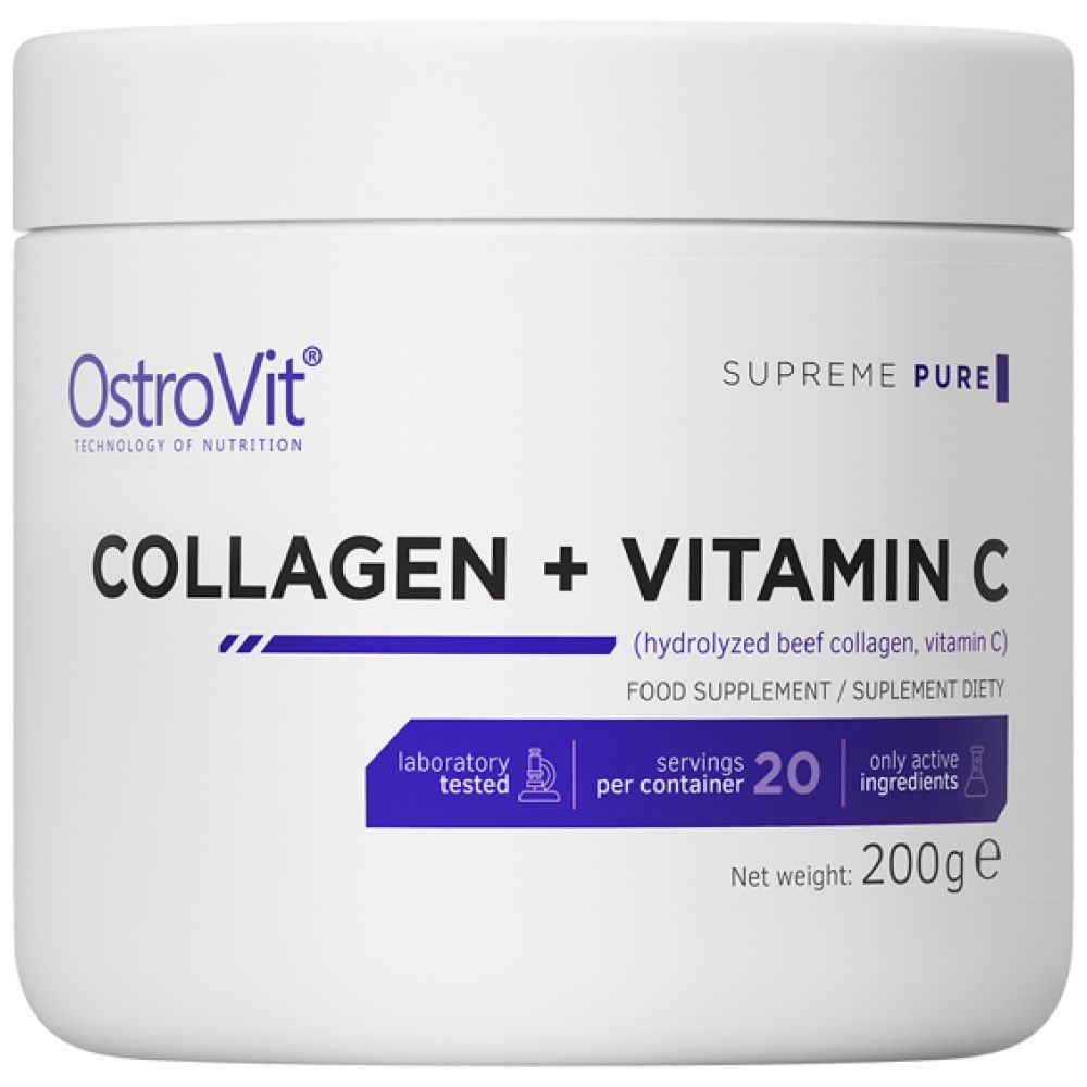 Kollagen + Vitamin C / Pulver - 200 Gramm