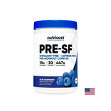 Pre-SF-Pre-Workout-Komplex, 447 g Pulver, blauer Himbeergeschmack, 30 Dosen