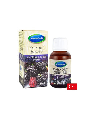 Black mulberry syrup – immunostimulant and antioxidant, 50 ml - Nutra Best Europe