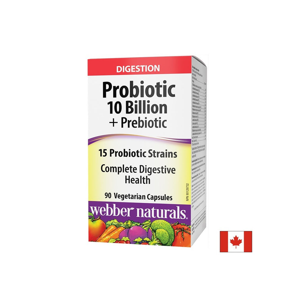 Probiotisch 10 Milliarden aktive Probiotika, 15 Stammformel + Präbiotika, 90 Kapseln