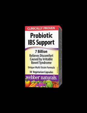 Probiotic IBS Support/ Probiotic IBS 4 strains, 7 billion active probiotics x 30 capsules Webber Naturals - Nutra Best Europe
