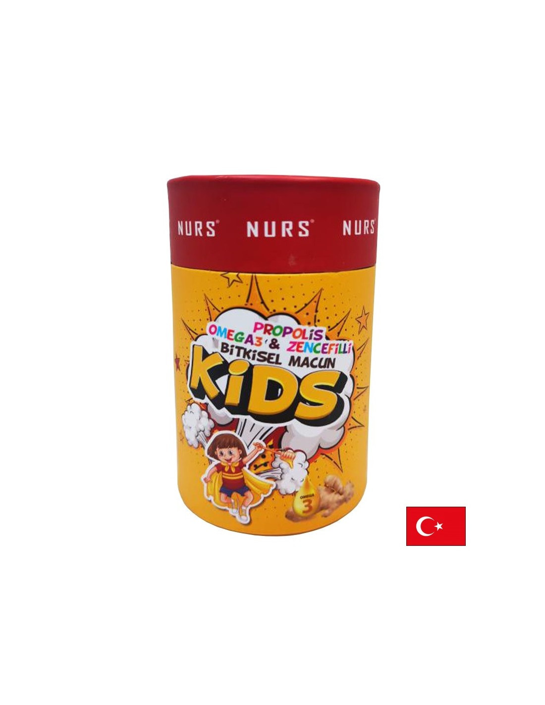 Propolis, Omega 3 und Ingwer in Kräuterpaste für Kinder, 240 g