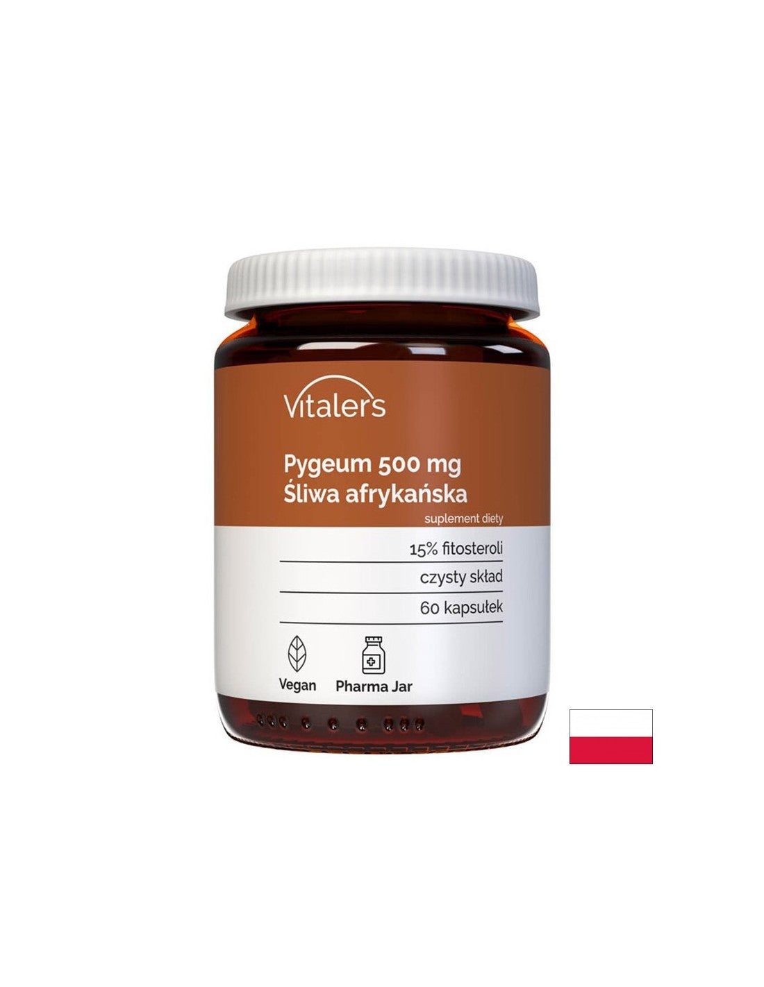 Prostata- und Harnweg - Pygeum (afrikanische Kirsche), 500 mg x 60 Kapseln