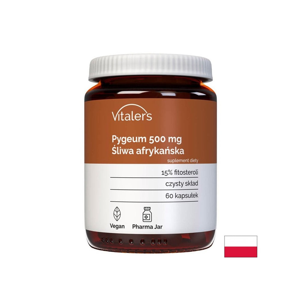 Prostata- und Harnweg - Pygeum (afrikanische Kirsche), 500 mg x 60 Kapseln