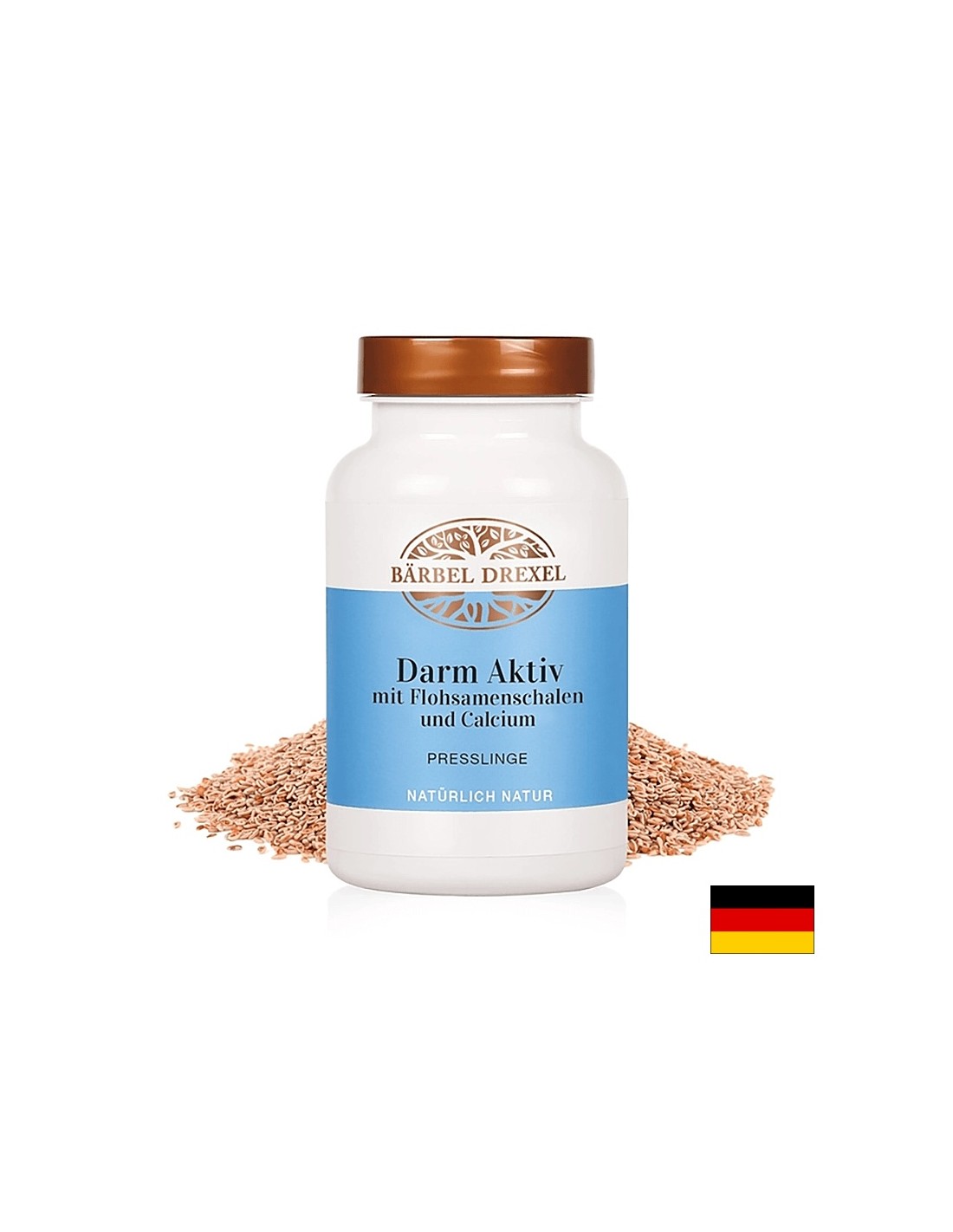 Psyllium, Amla, Kräuter und Kalzium - Magengesundheit und Lipidprofil, 180 Tabletten