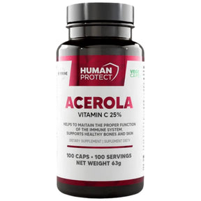 Acerola 500 mg | Natural Source of Vitamin C - 100 capsules - Nutra Best Europe