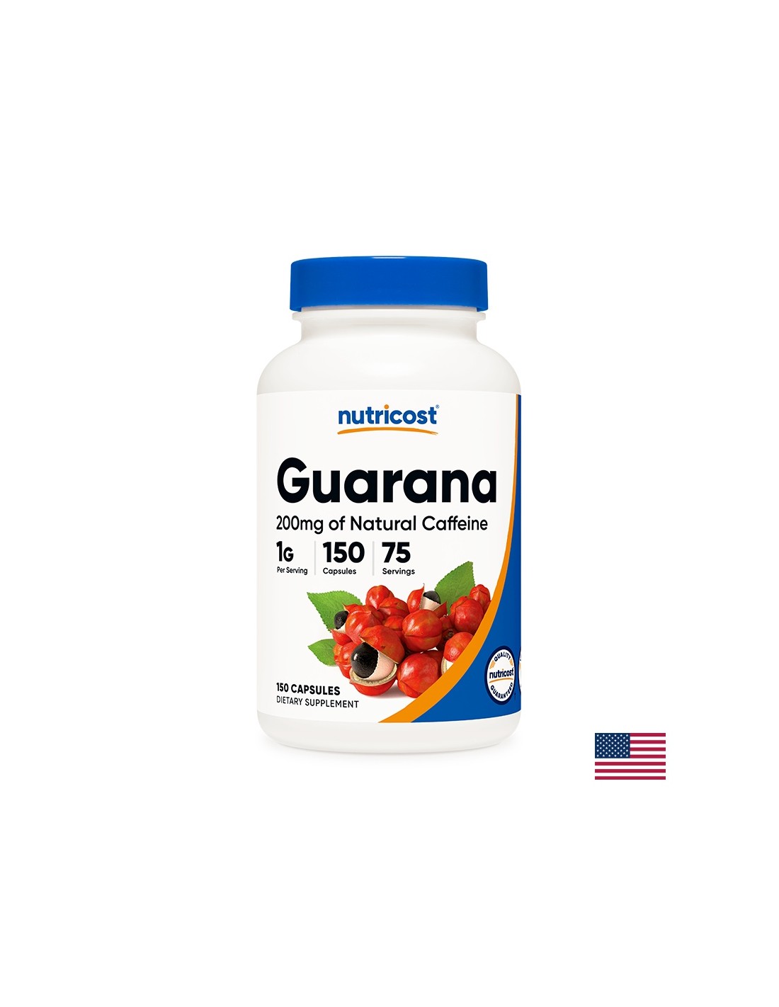 Gewichtsreduktion - Guarana, 500 mg/150 Kapseln <tc>Nutricost</tc>