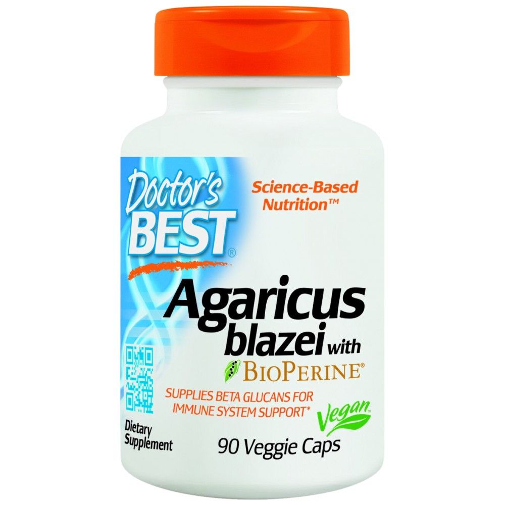 Bester Agaricus Blazei mit Bioperin - 90 Kapseln