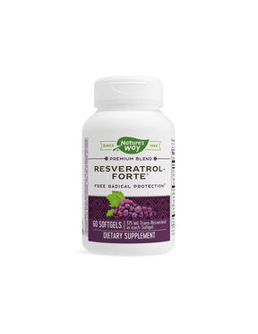 Resveratrol forte - Resveratrol forte 450 mg, 60 softgel capsules Nature's Way - Nutra Best Europe