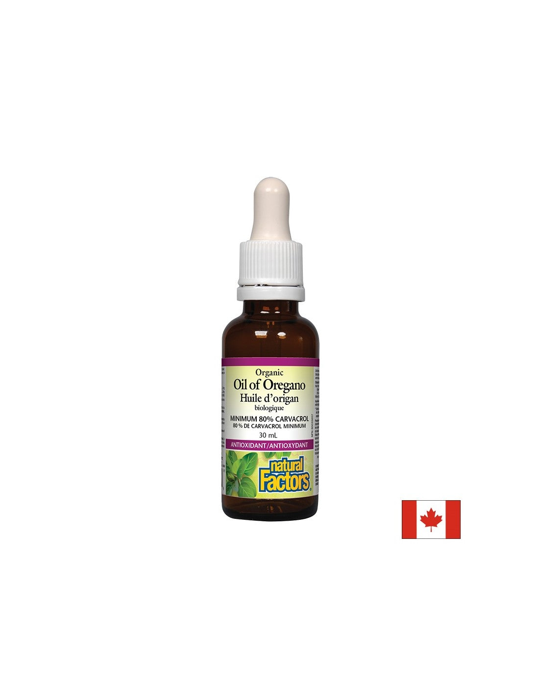 Oreganoöl, bio - Oreganoöl Bio 30 mg, 187 Dosen, 30 ml <tc>Natural Factors</tc>
