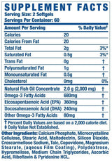 Omega 3 Fischöl 120 Gelkapseln
