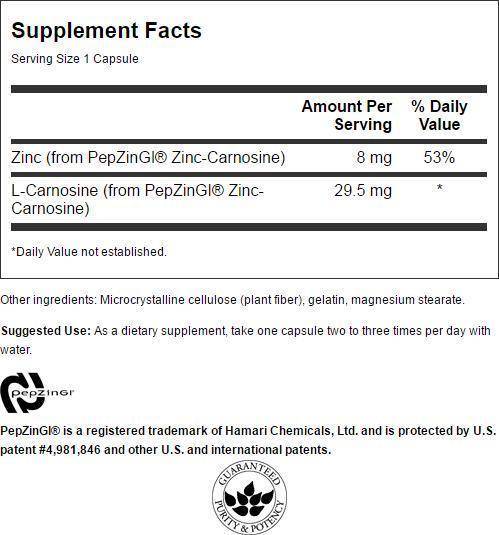Ultra Zink Carnosin (Pepzin GI) 37,5 mg 60 Kapseln