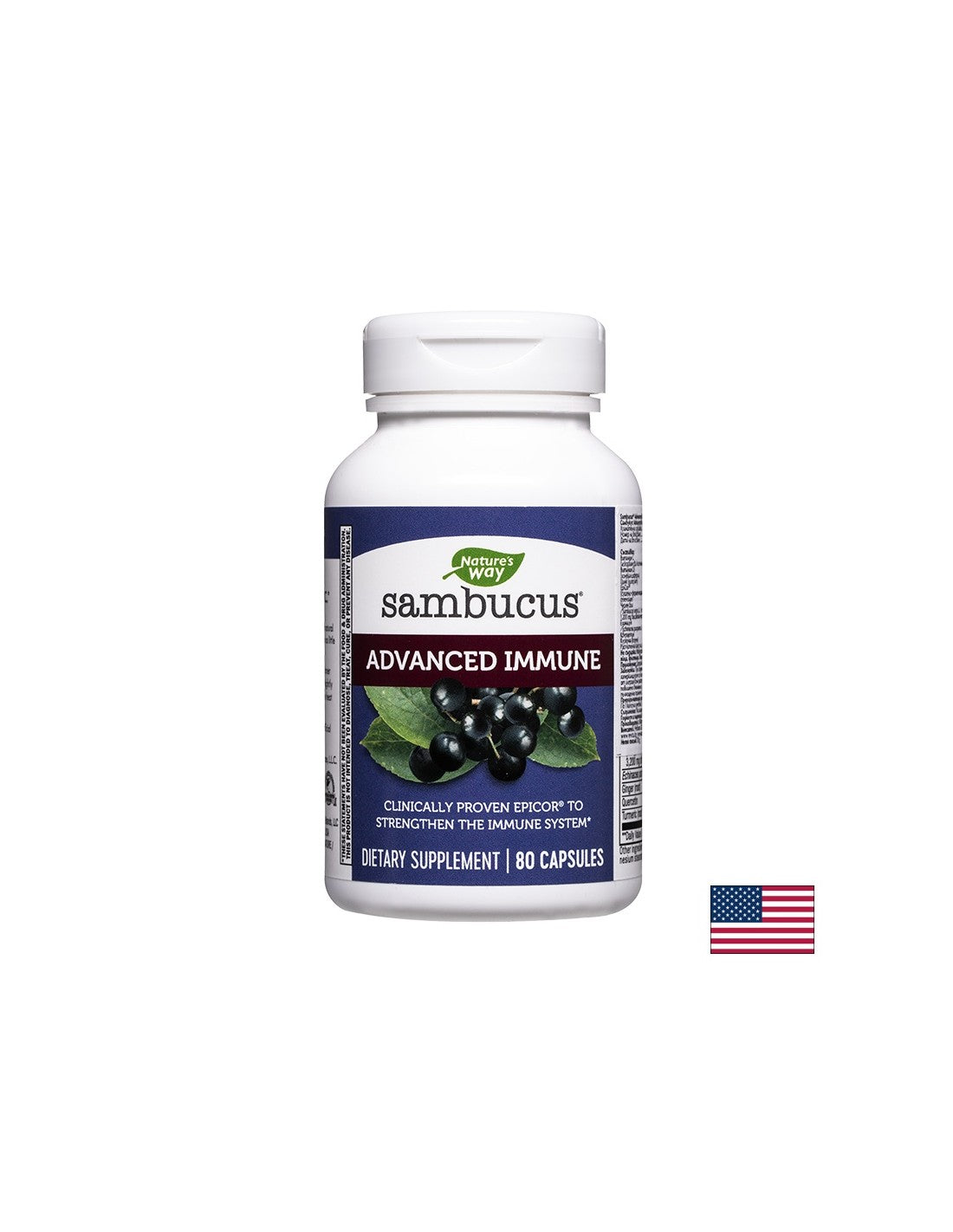 Sambucus Advanced Immune - Sambucus Advanced Immune, 80 Kapseln Nature's Way