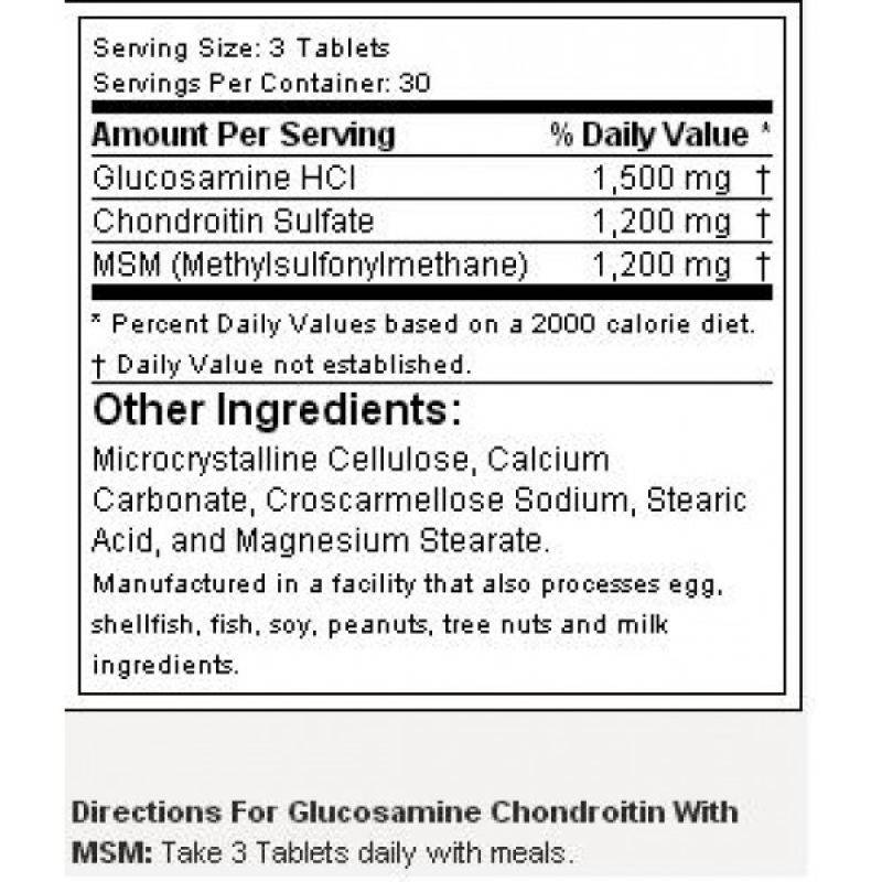 Glucosamin -Chondroitin mit MSM - 90 Tabletten