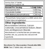 Glucosamin -Chondroitin mit MSM - 90 Tabletten
