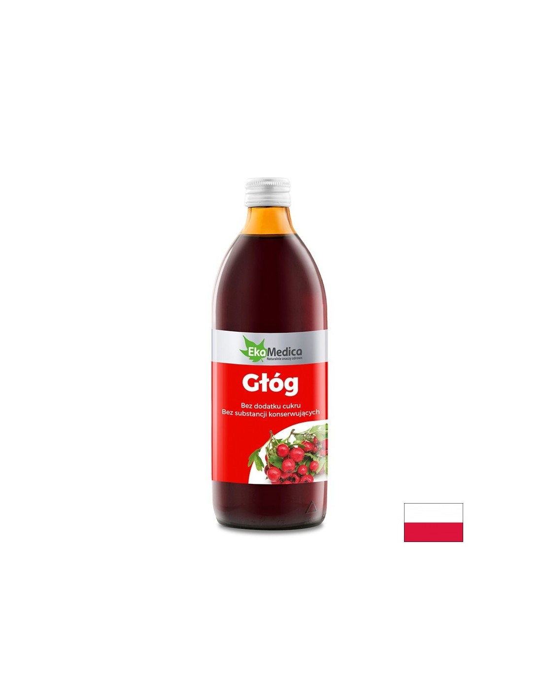 Herz -Kreislauf -System - Hawthorn + Vitamin C, Sirup 500 ml Ekamedica