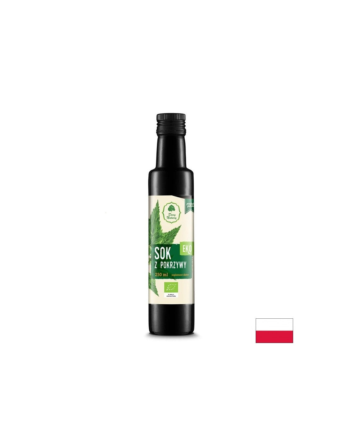 Bio -Brennnesselsaft zum Hinzufügen zu Getränken und Mahlzeiten - mit diuretischer und antianemischer Effekt, 250 ml, 33 Dosen