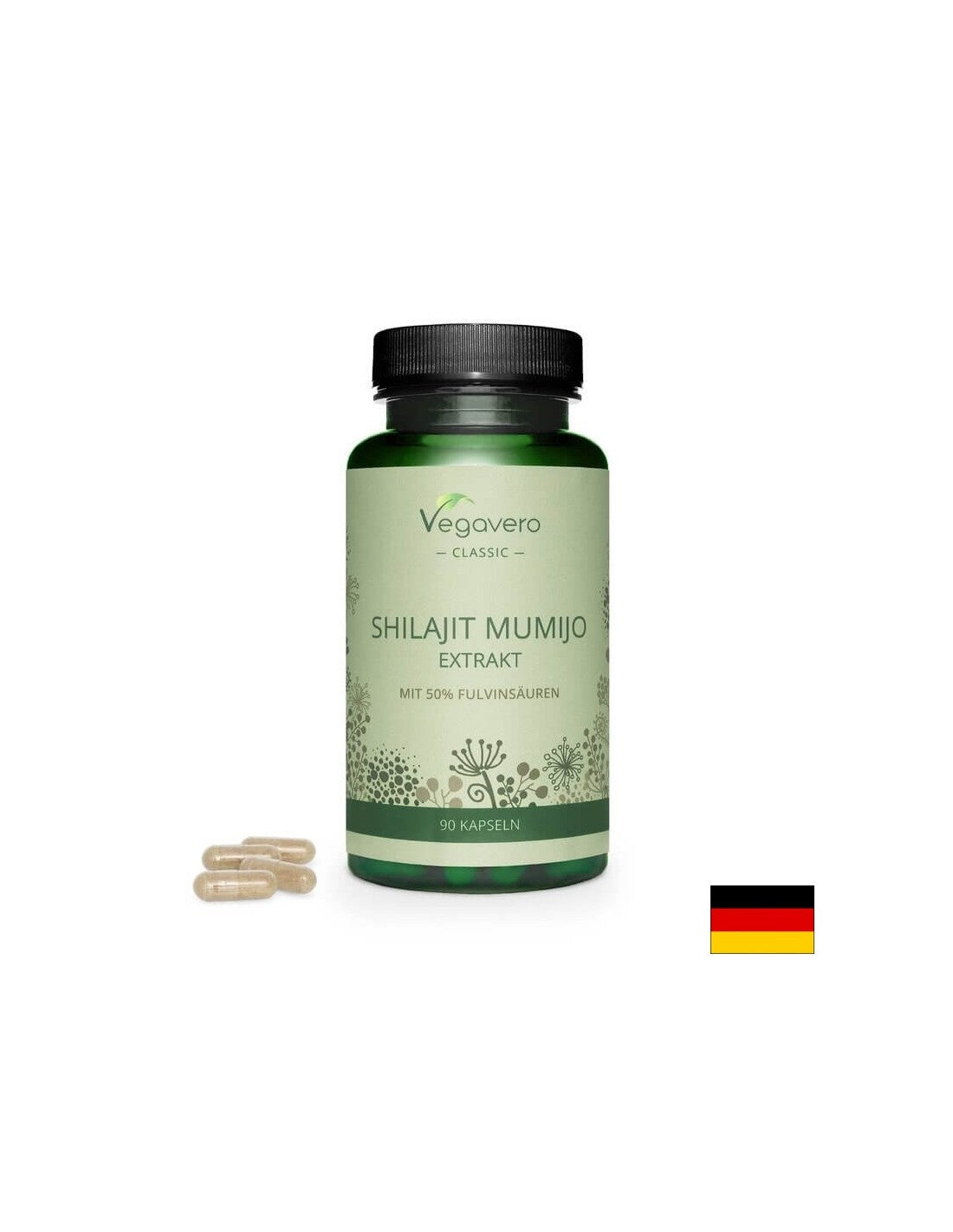 Shilajit Mumijo/ Extrakt Shilajit (Mumio), 90 Kapseln, 100% vegan
