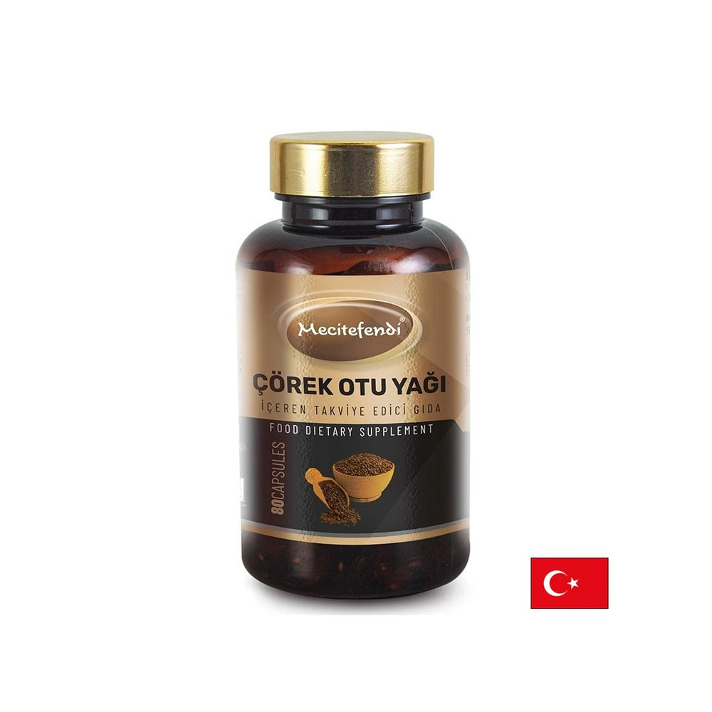 Schwarzes Kreuzkümmel (Samenöl) - Immunität und Atmungssystem, 1000 mg, 80 Kapseln für 40 Tage der Einnahme