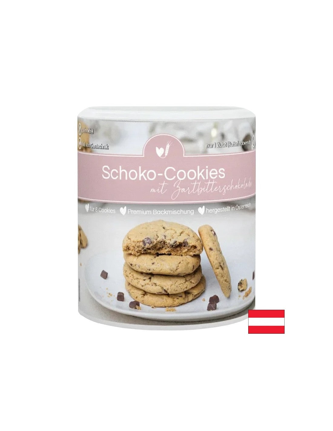 Schokoladenkeks -Backmischung mit dunkler Schokolade, 327 g