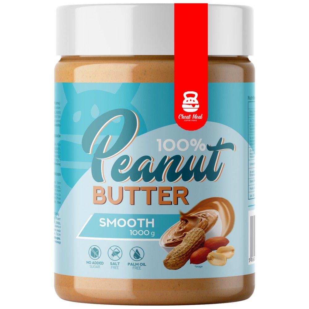 100% Erdnussbutter / glatt - 1000 Gramm