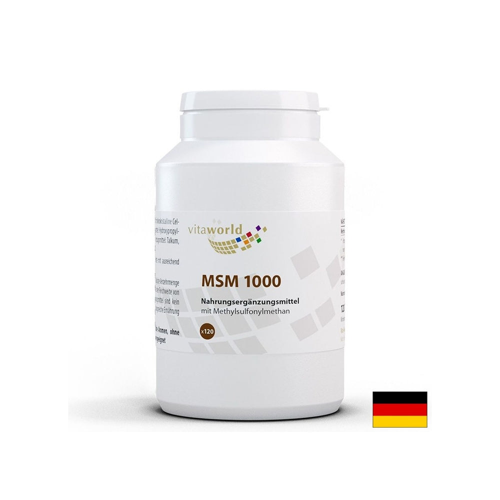 Gelenke und Knochen - MSM (Methylsulfonylmethan), 1000 mg x 120 Tabletten