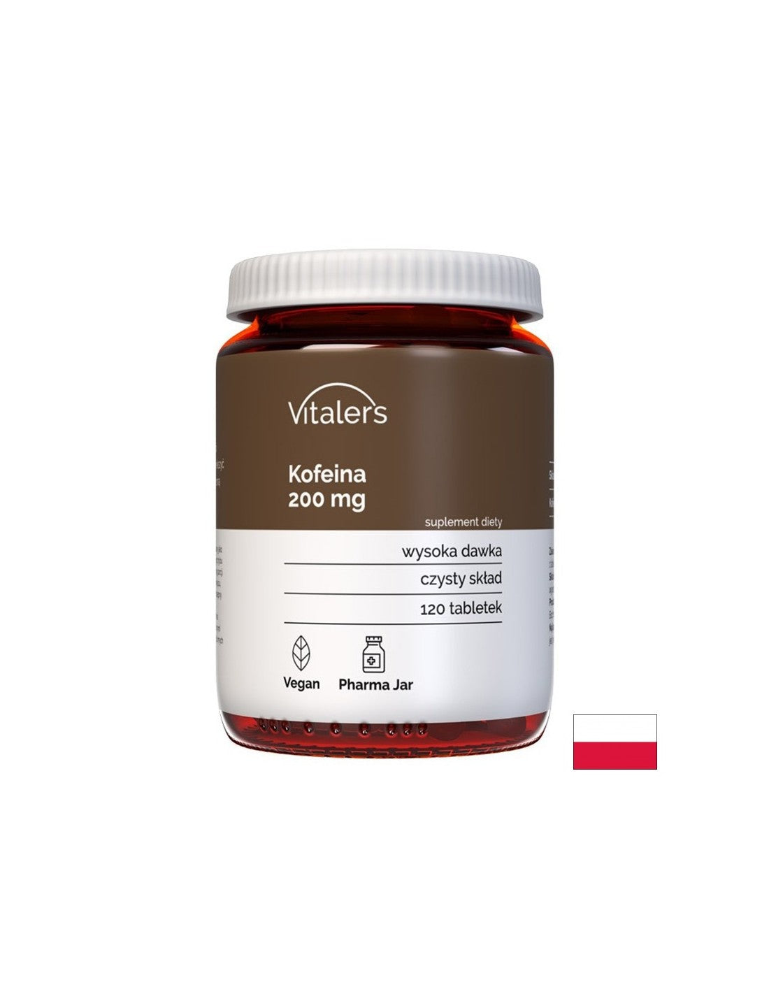 Stimuliert die Energie- und Gehirnfunktion - Koffein, 200 mg x 120 Tabletten