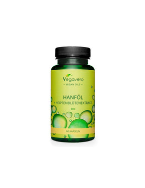 Stress and insomnia - Hemp oil + Hop flower extract, 60 capsules - Nutra Best Europe