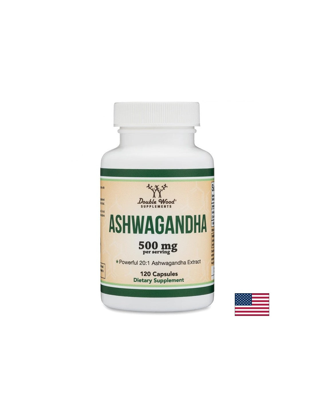 Ashwagandha - für Stress, Müdigkeit, Angst, 250 mg, 120 Kapseln für 2 oder 4 Monate Aufnahme