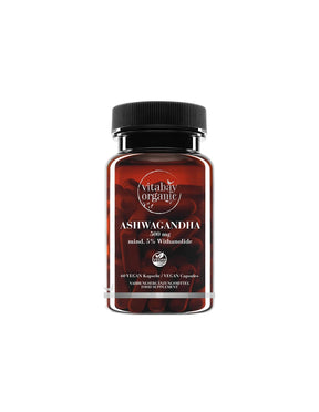 Stress and good mood - Ashwagandha KSM-66 organic, 500 mg x 60 capsules - Nutra Best Europe