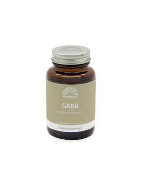 Stress and good mood - GABA 1000 mg + Zinc and Vitamin B1, 60 tablets - Nutra Best Europe