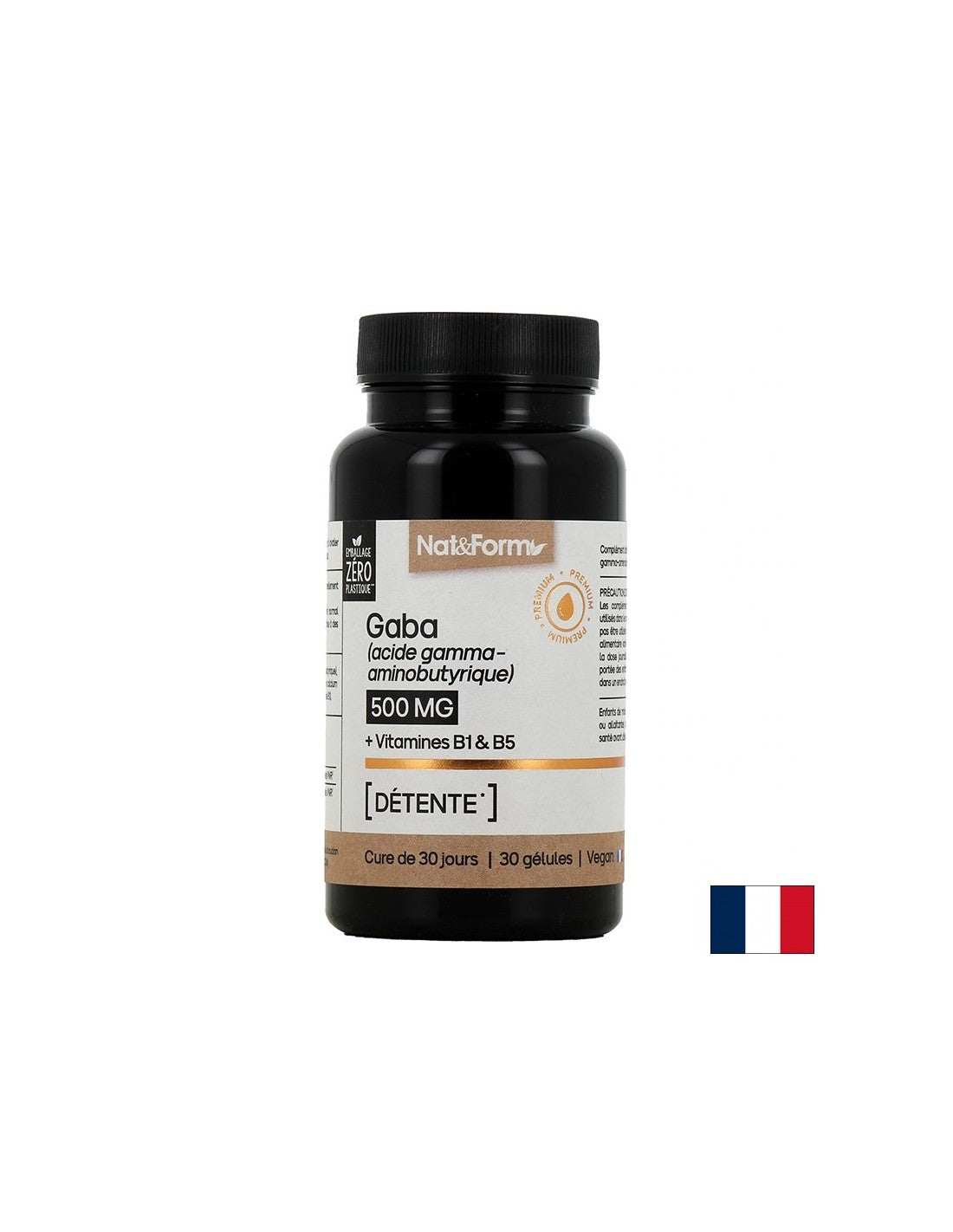 Stress und gute Laune - GABA + Vitamin B1 und Pantothensäure, 30 Kapseln